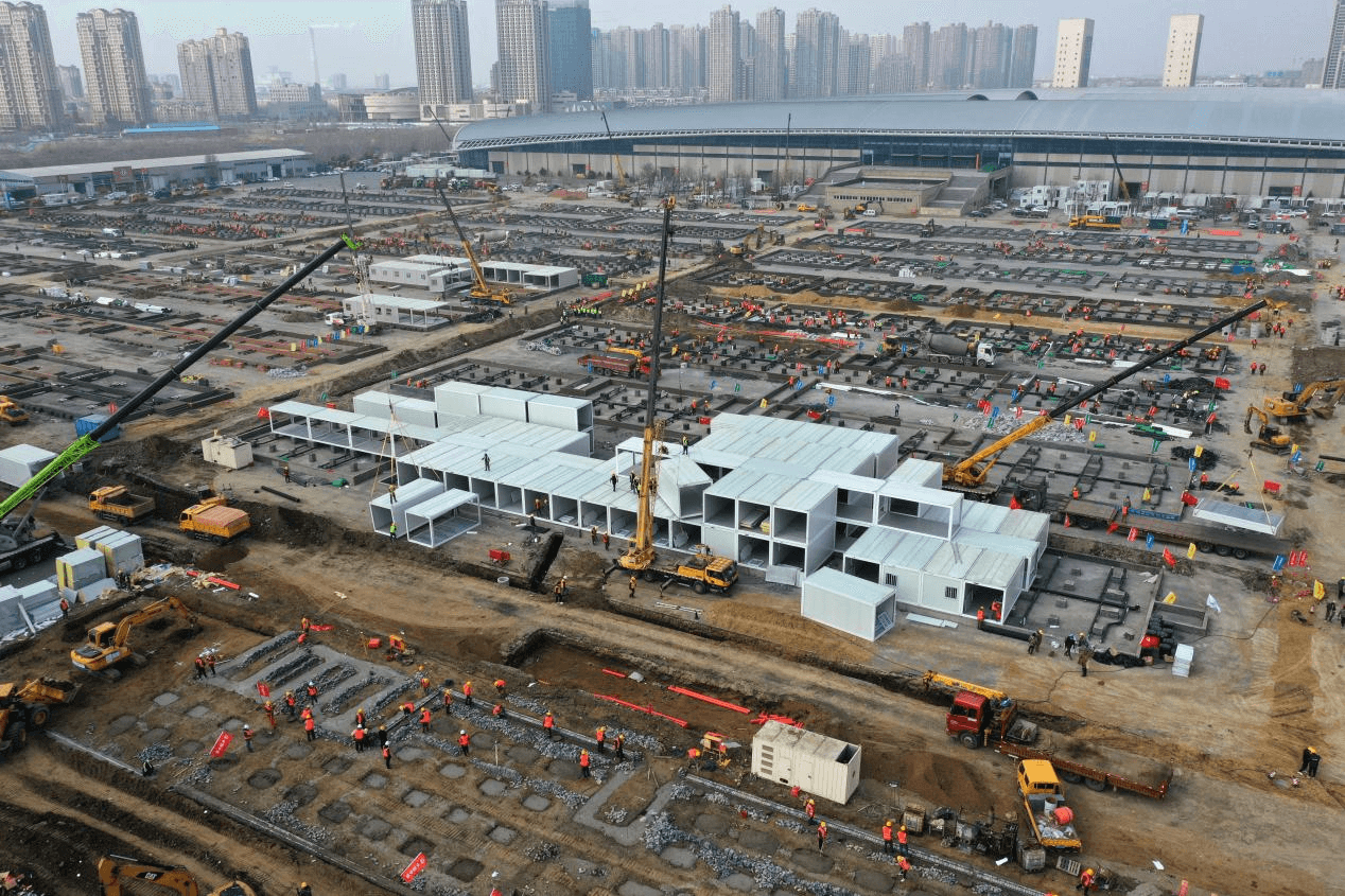 沈陽：中建八局全力以赴，方艙醫(yī)院初具規(guī)模