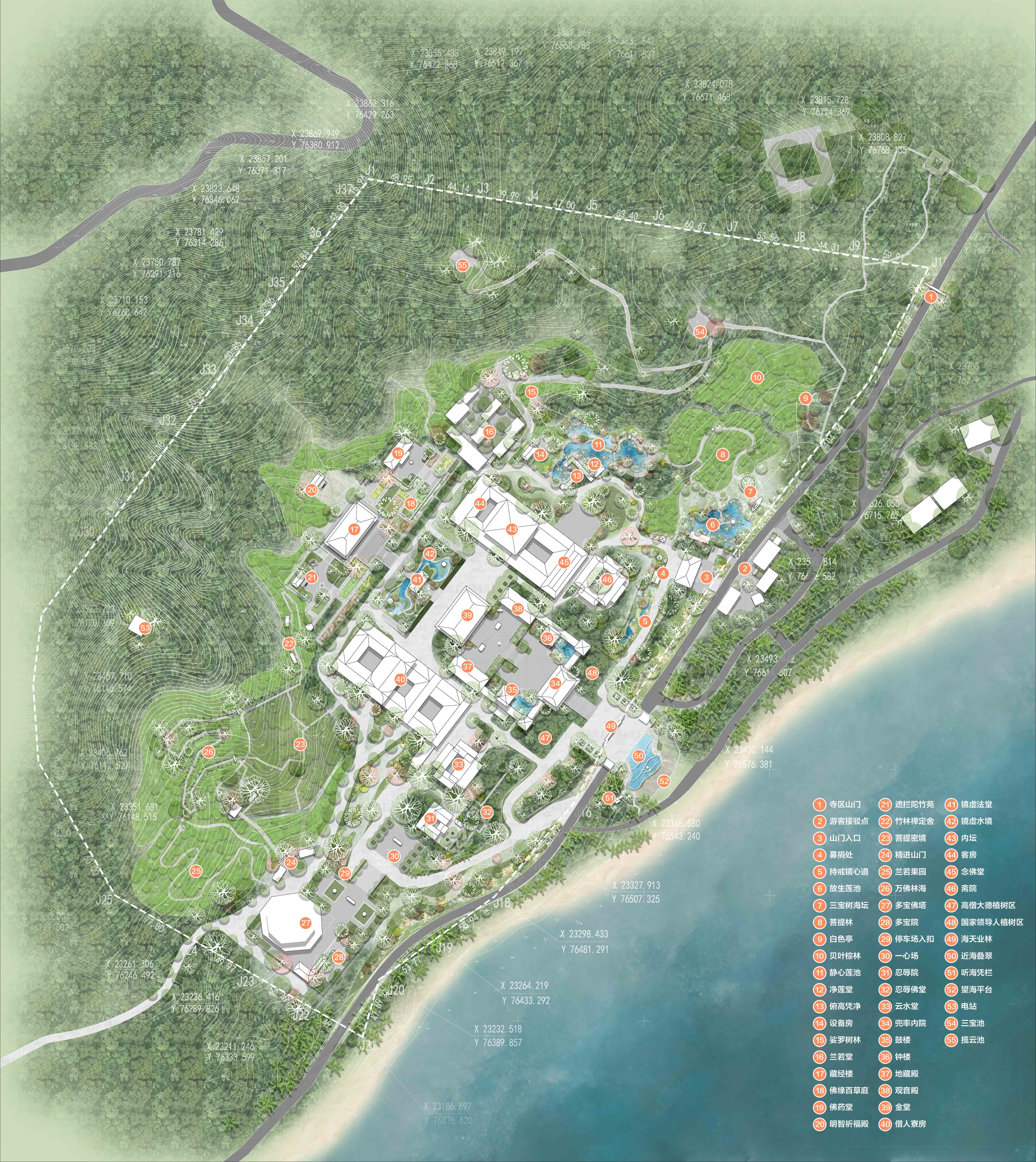 10.三亞南山寺景觀規(guī)劃分析圖-布點圖.jpg